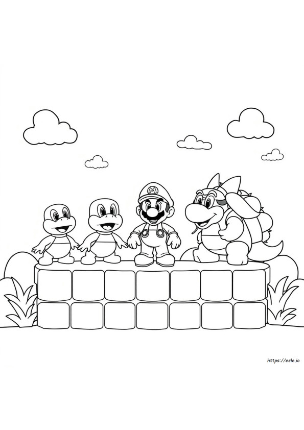 Super Mario Koopalings Coloring Pages