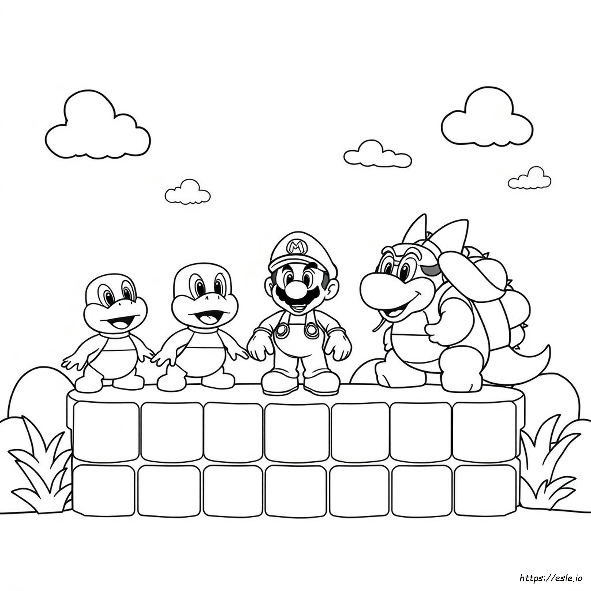 Super Mario Koopalings Coloring Pages