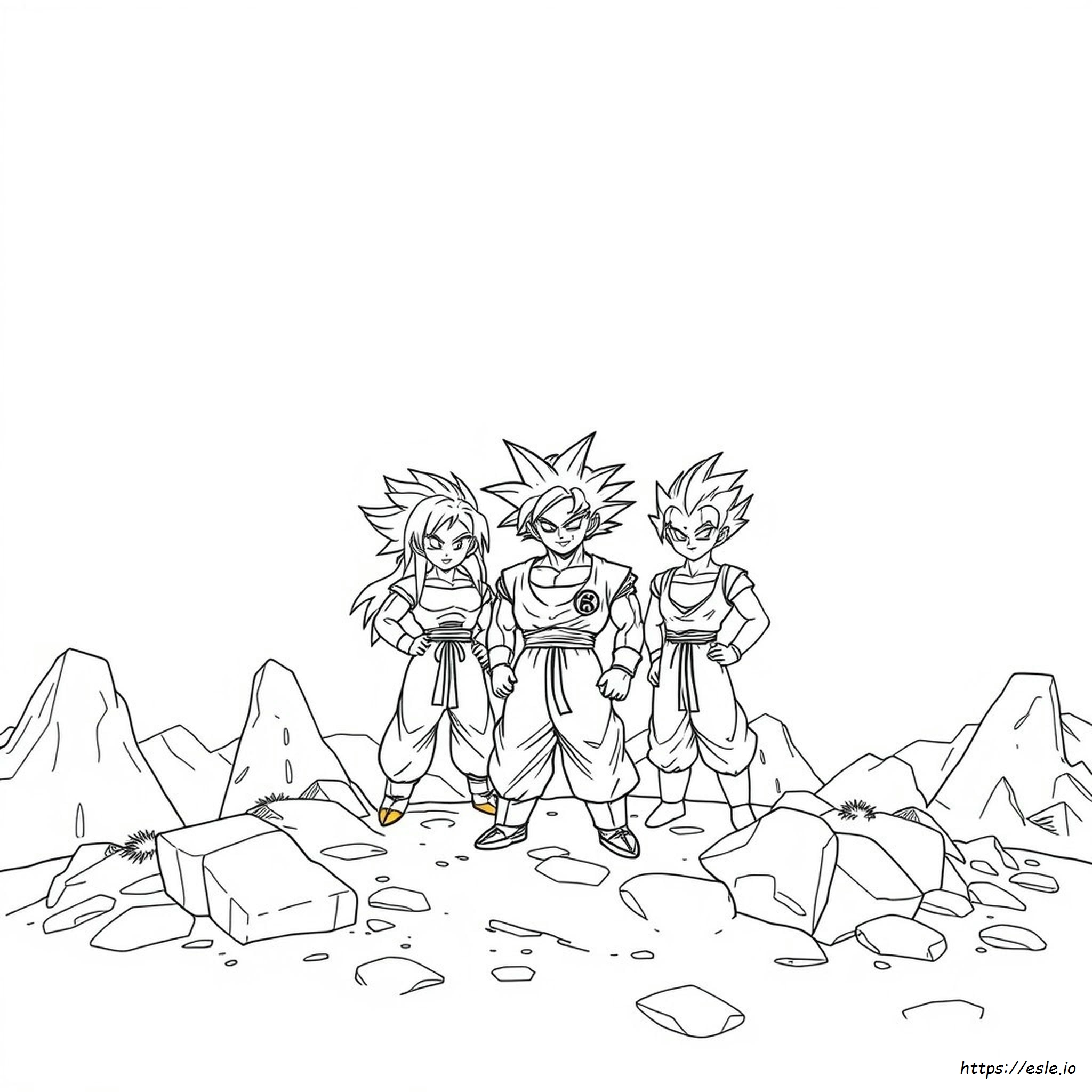 Dragon Ball Z Pictures Coloring Pages