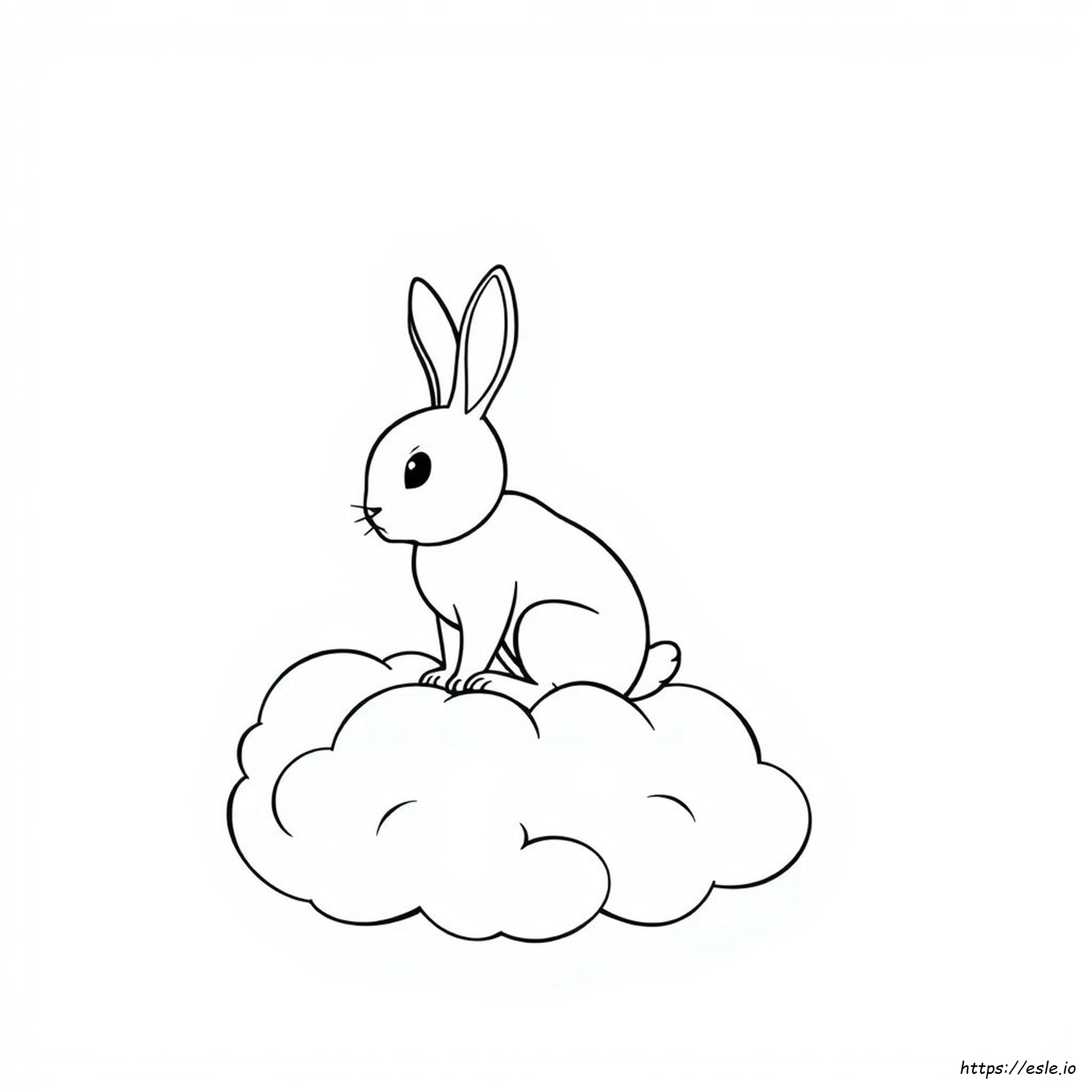 Rabbit Clipart Coloring