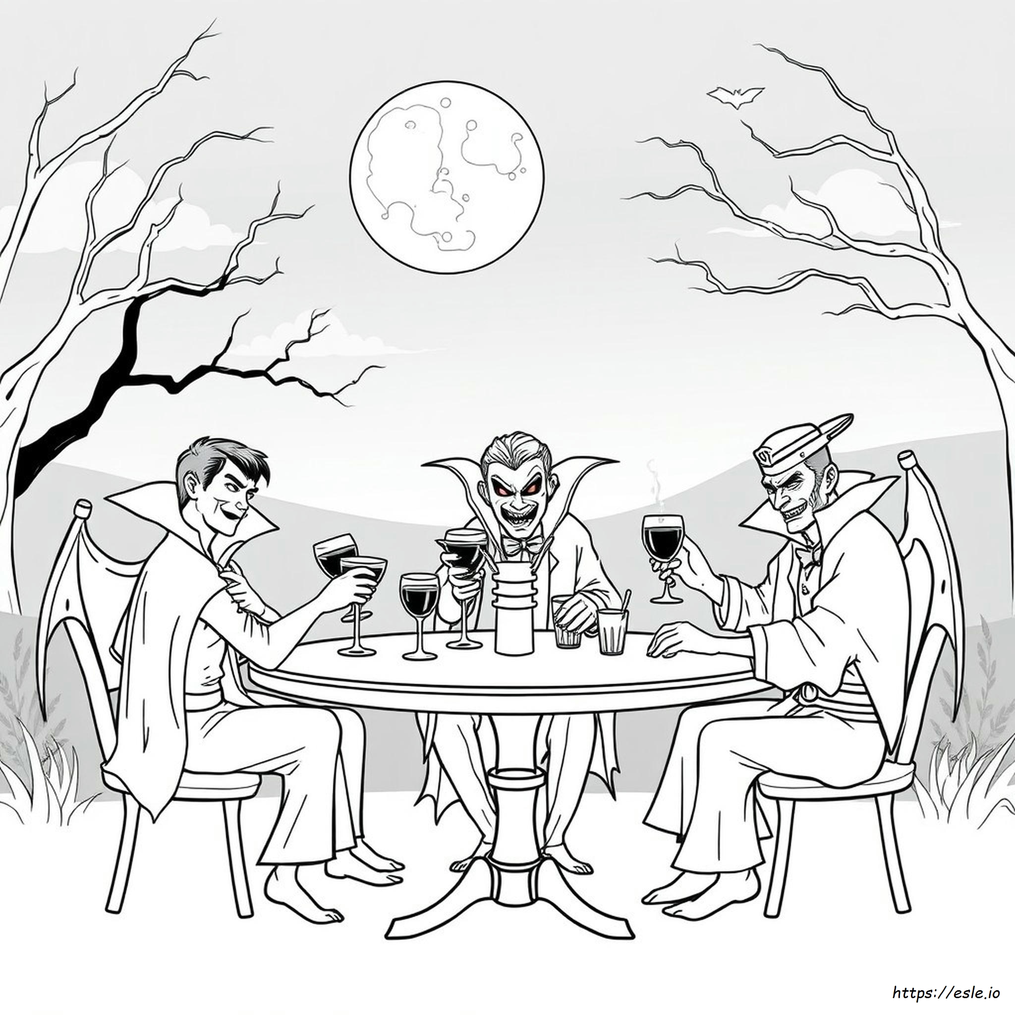 Real Vampire Coloring Pages
