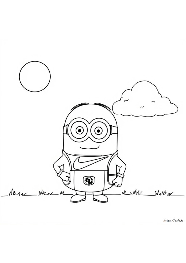 Minion Nike Outfit Ausmalbild