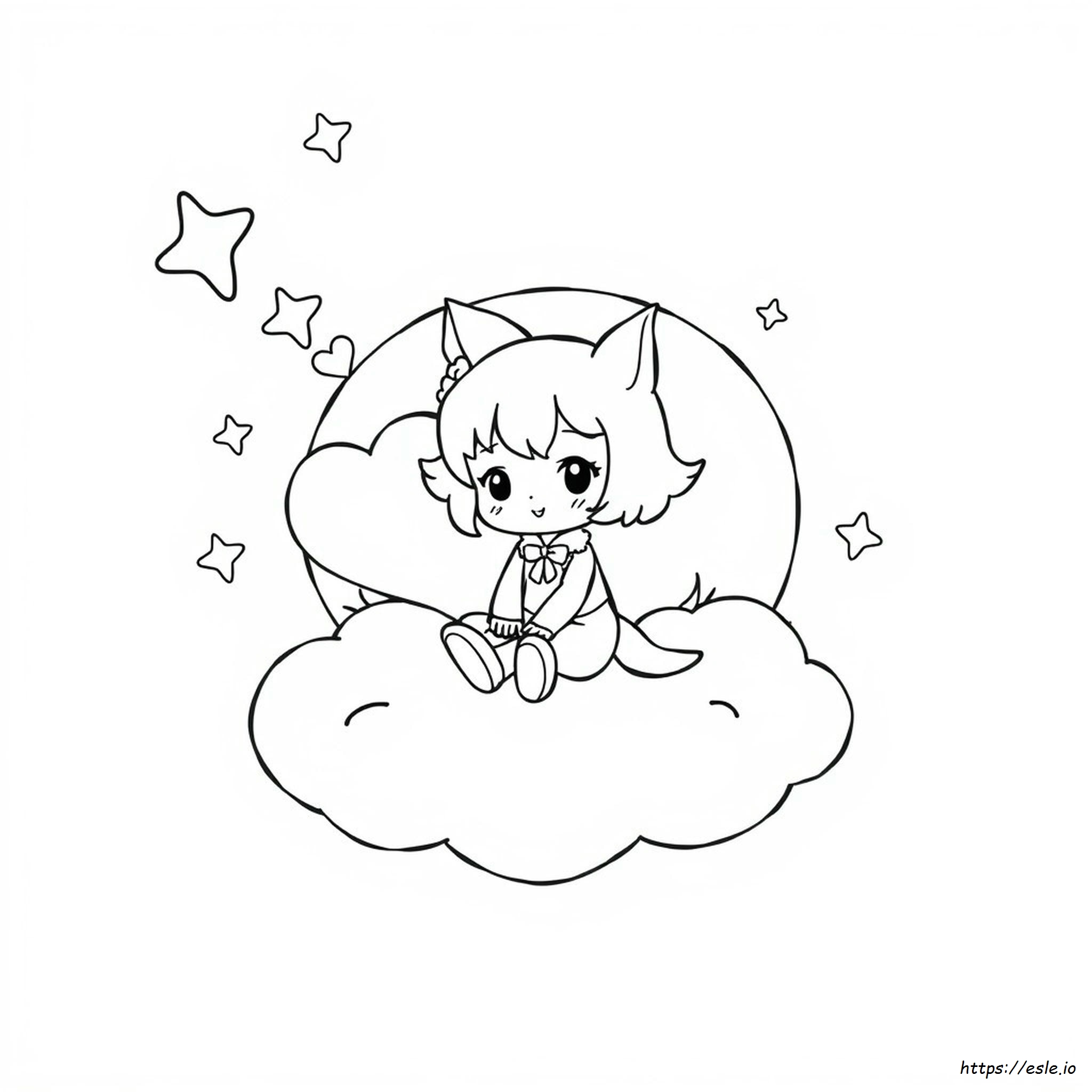 Hoja Para Colorear De Kuromi Para Imprimir