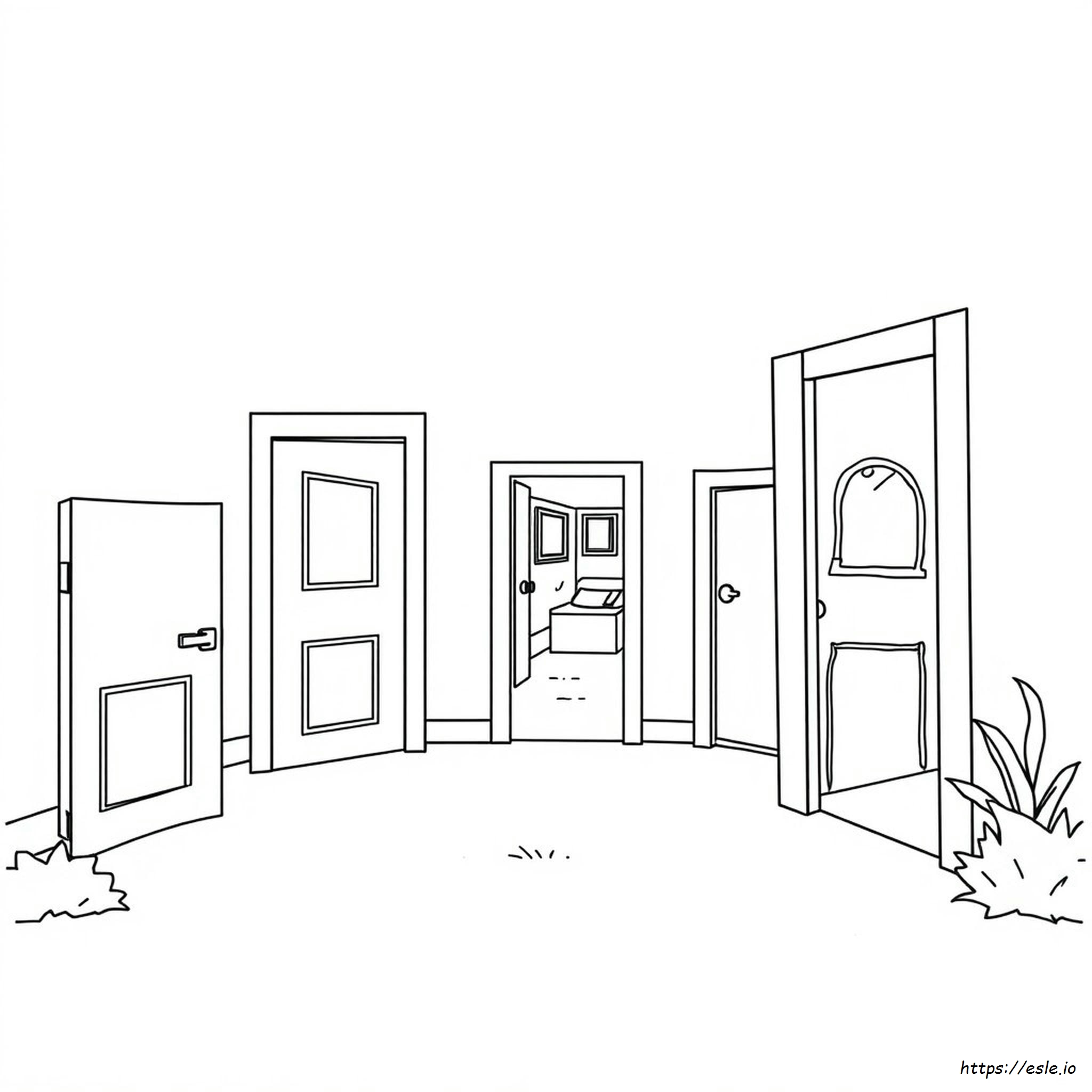 Doors Entities Coloring Pages