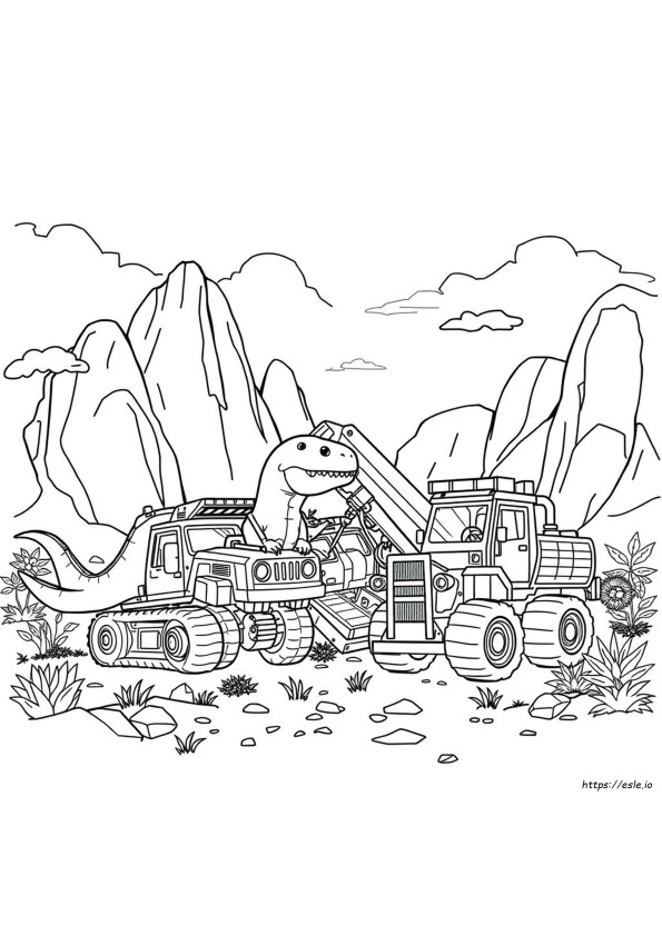 Dinotrux Da Colorare