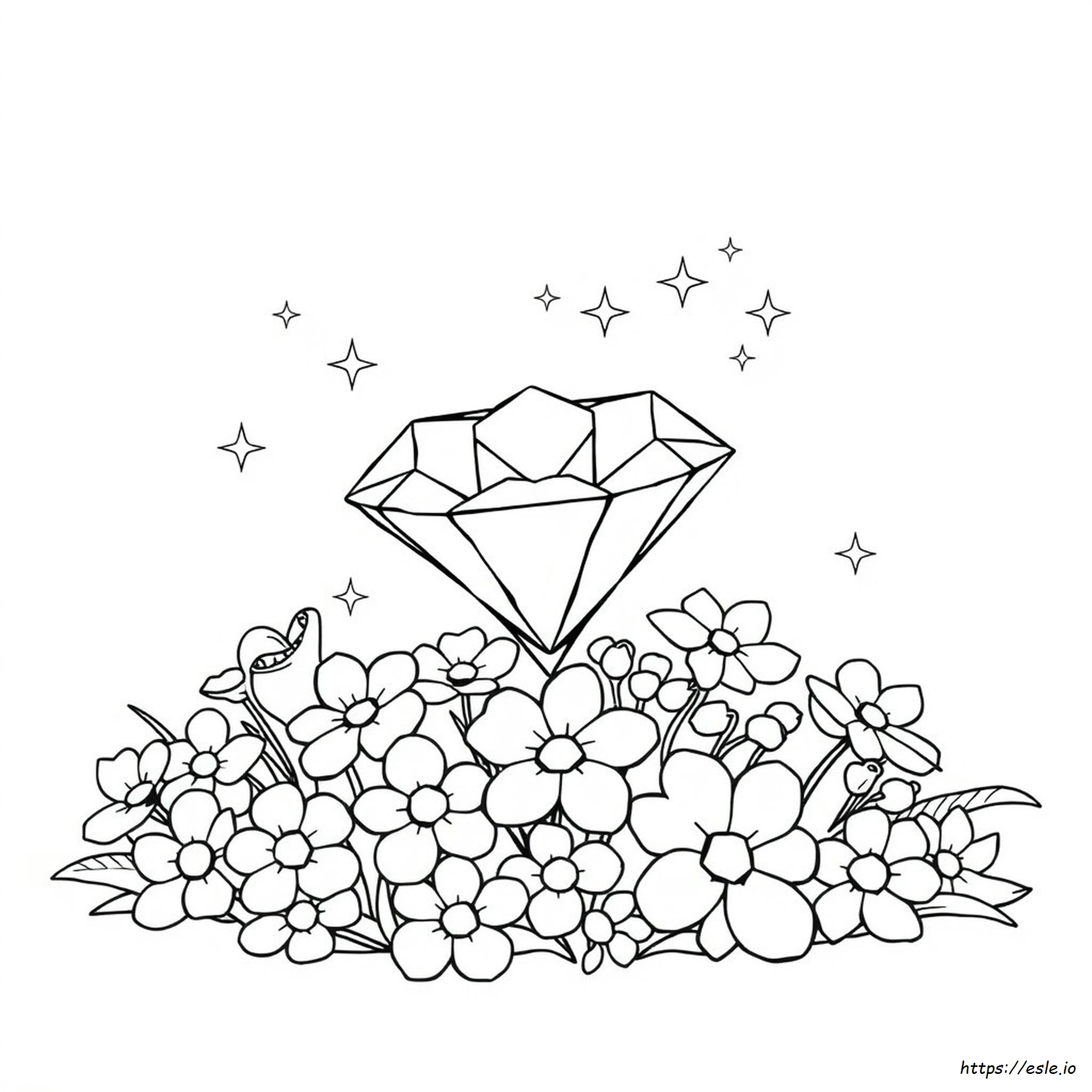 Diamond Coloring Page Printable