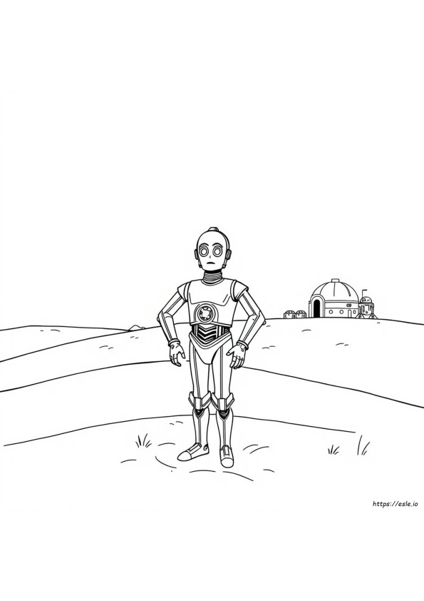 C3po Coloring