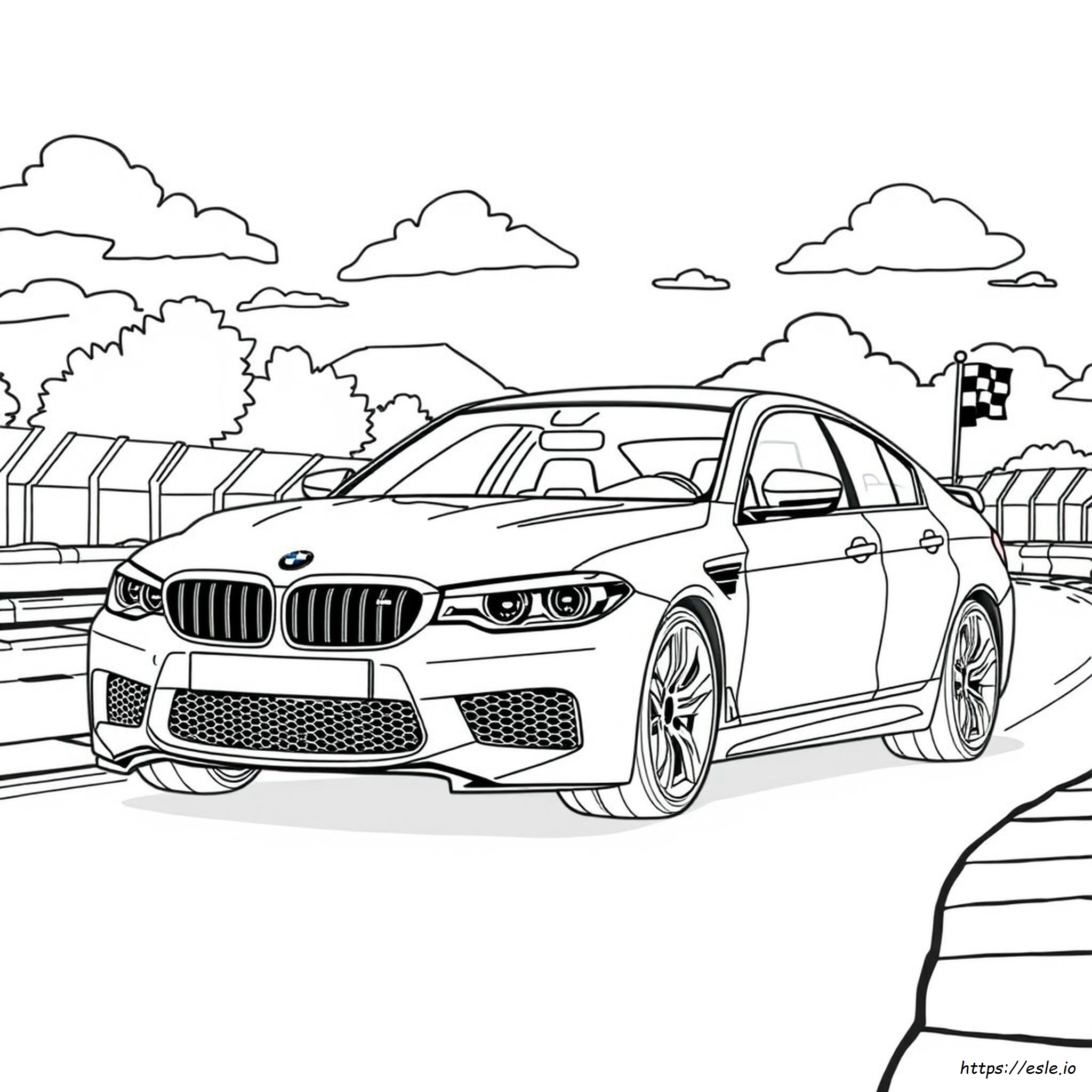 Bmw M5 Coloring Pages