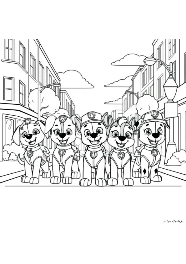Paw Patrol Boyama Sayfaları