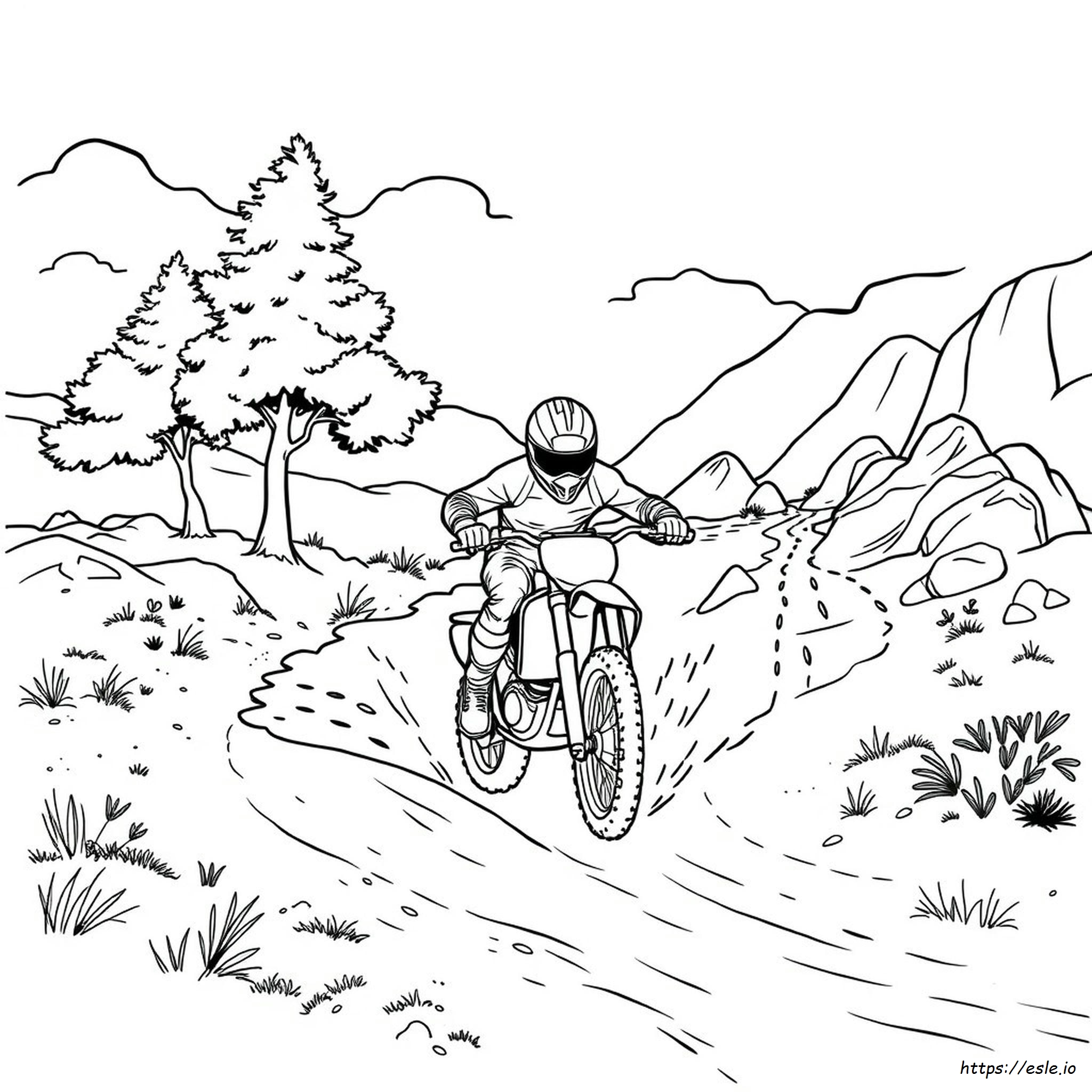 Motocross Ausmalbilder