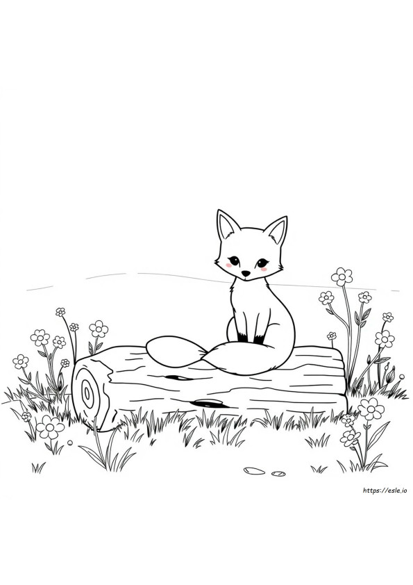 Female Fox Cute Fox Coloring Pages
