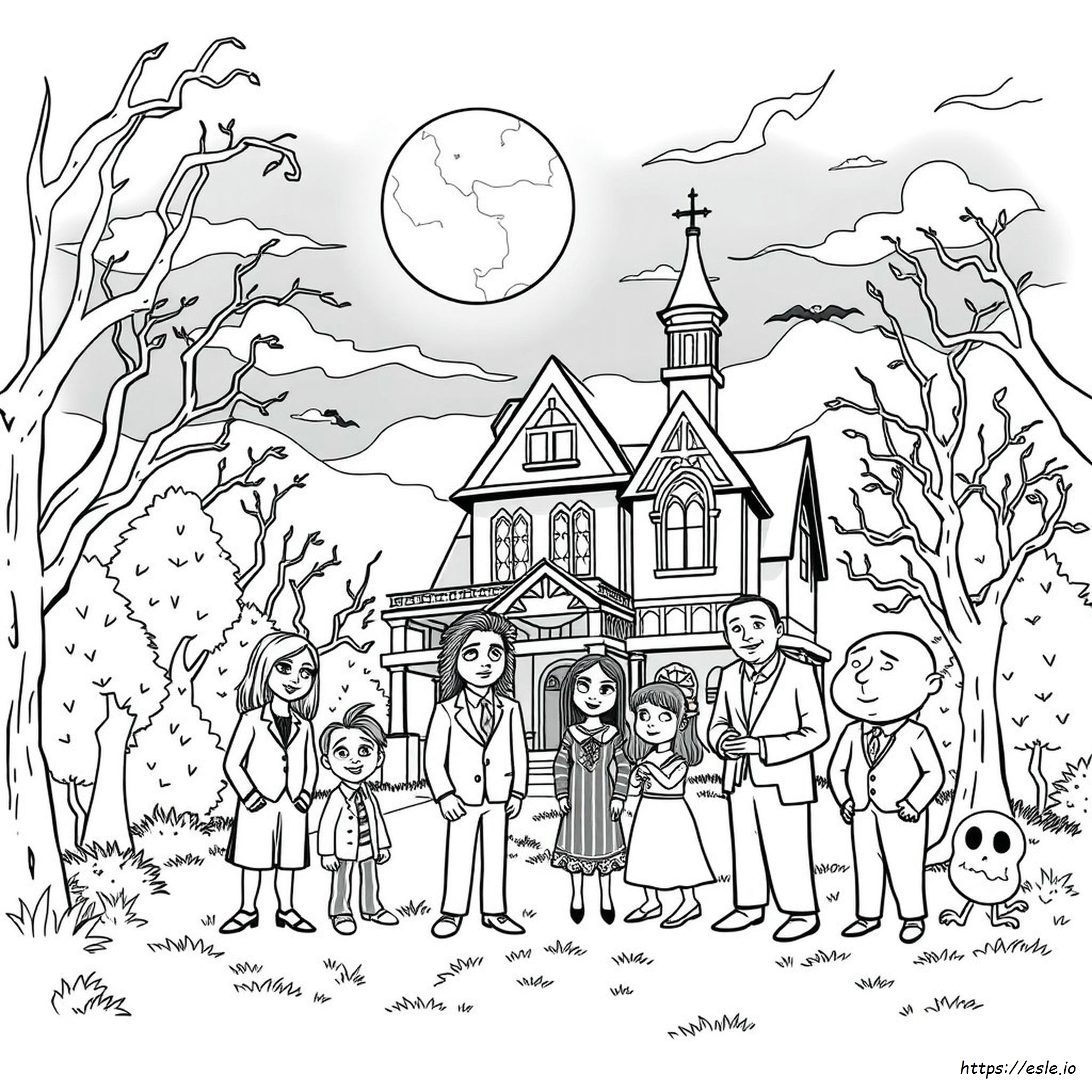 Addams Family Movie Coloring Pages