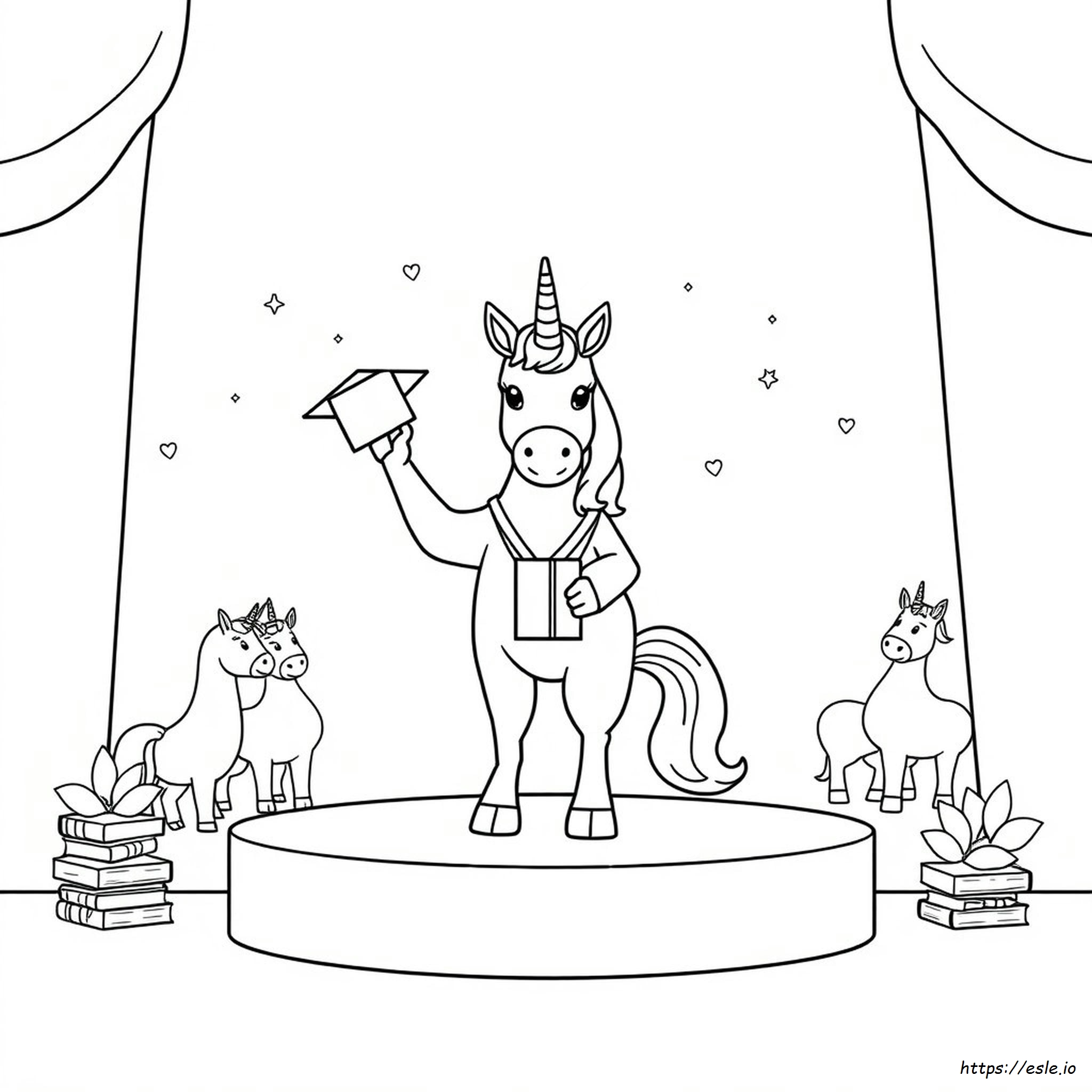 Einhorn Akademie Ausmalbilder Zum Ausdrucken
