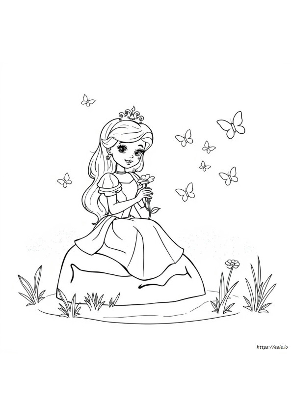 Cute Princess Colouring