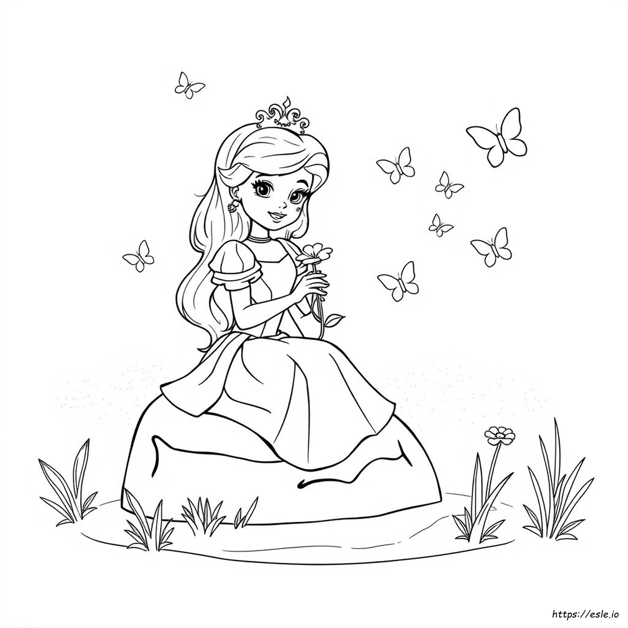 Cute Princess Colouring