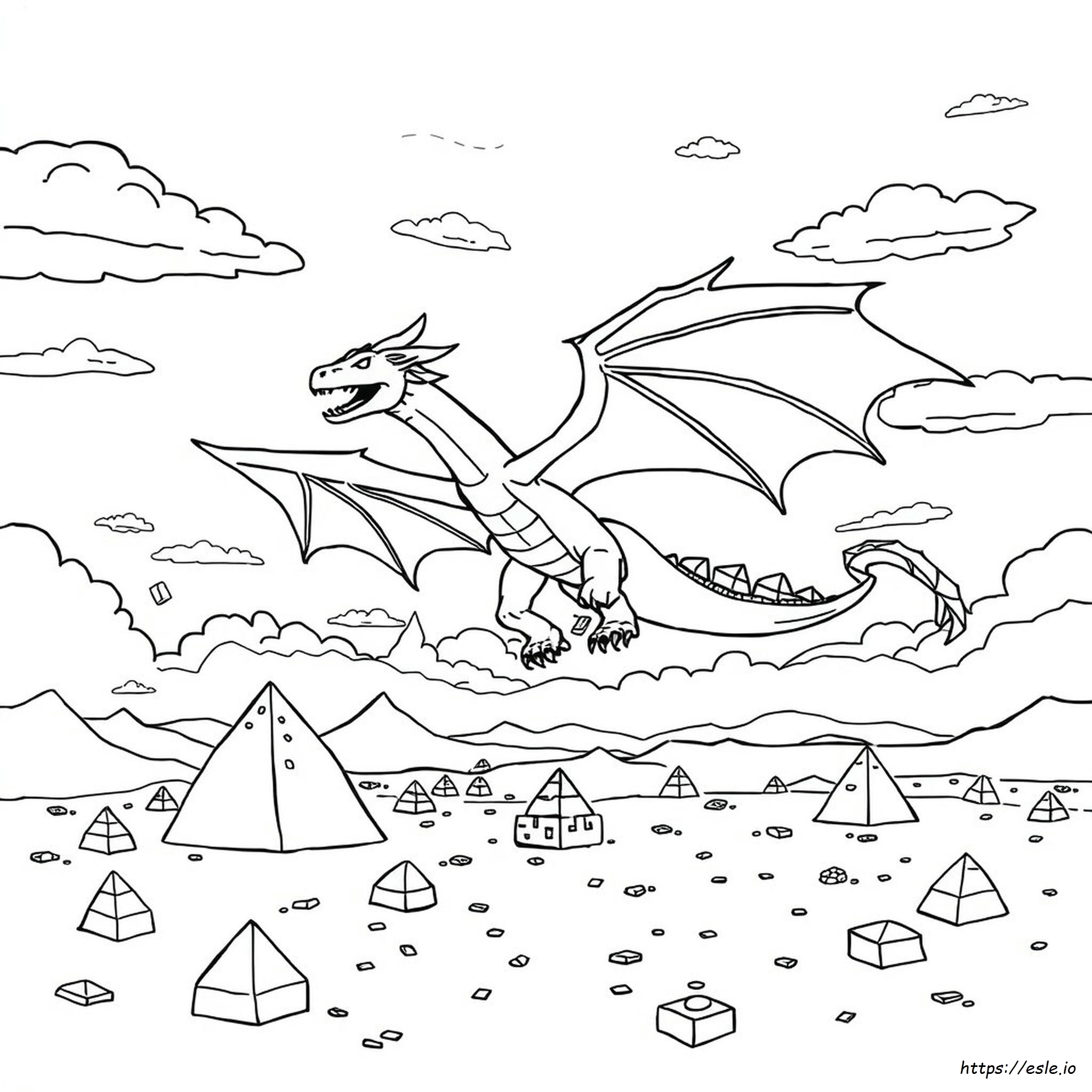 Enderdragon Para Colorear
