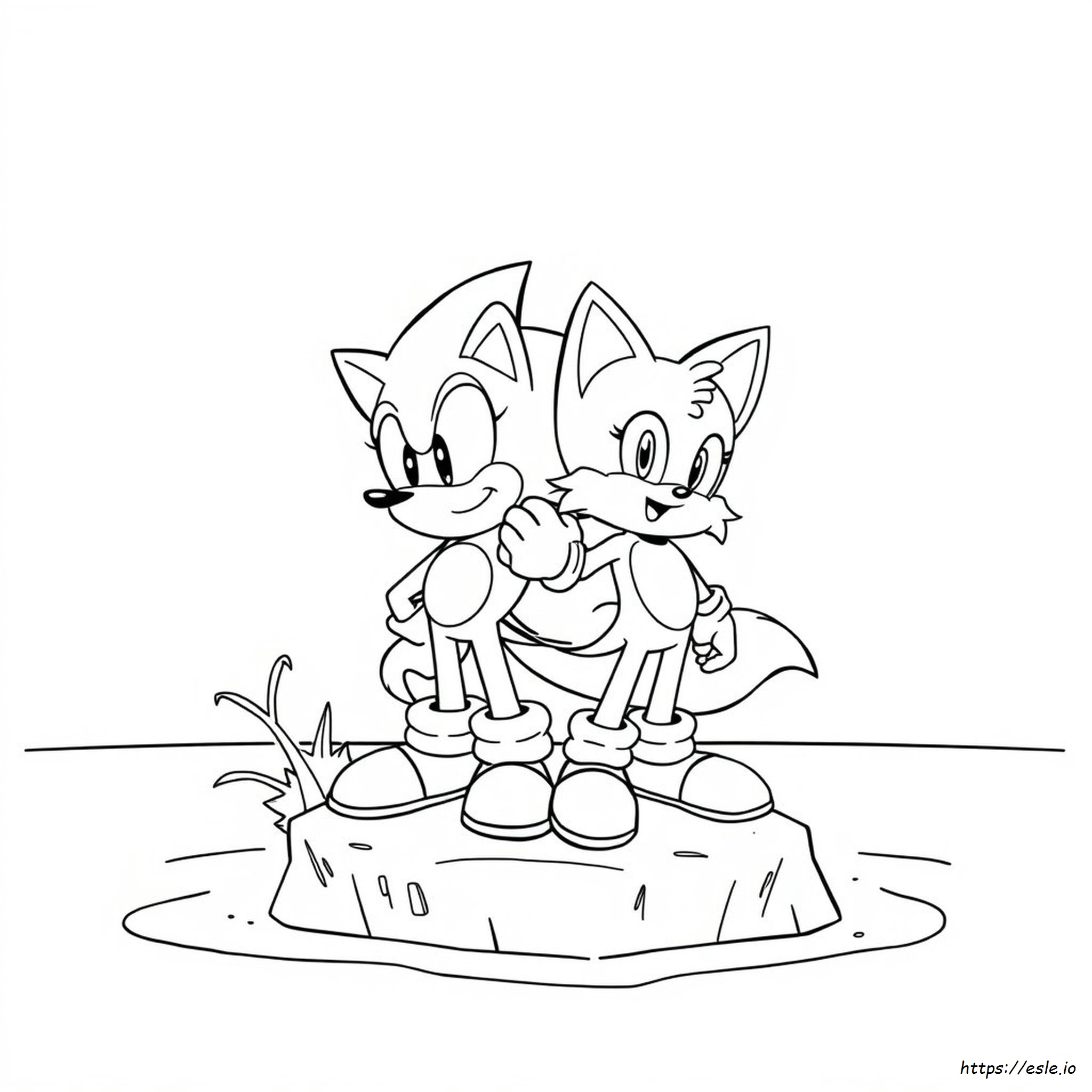 Sonic The Hedgehog And Tails Coloring Pages