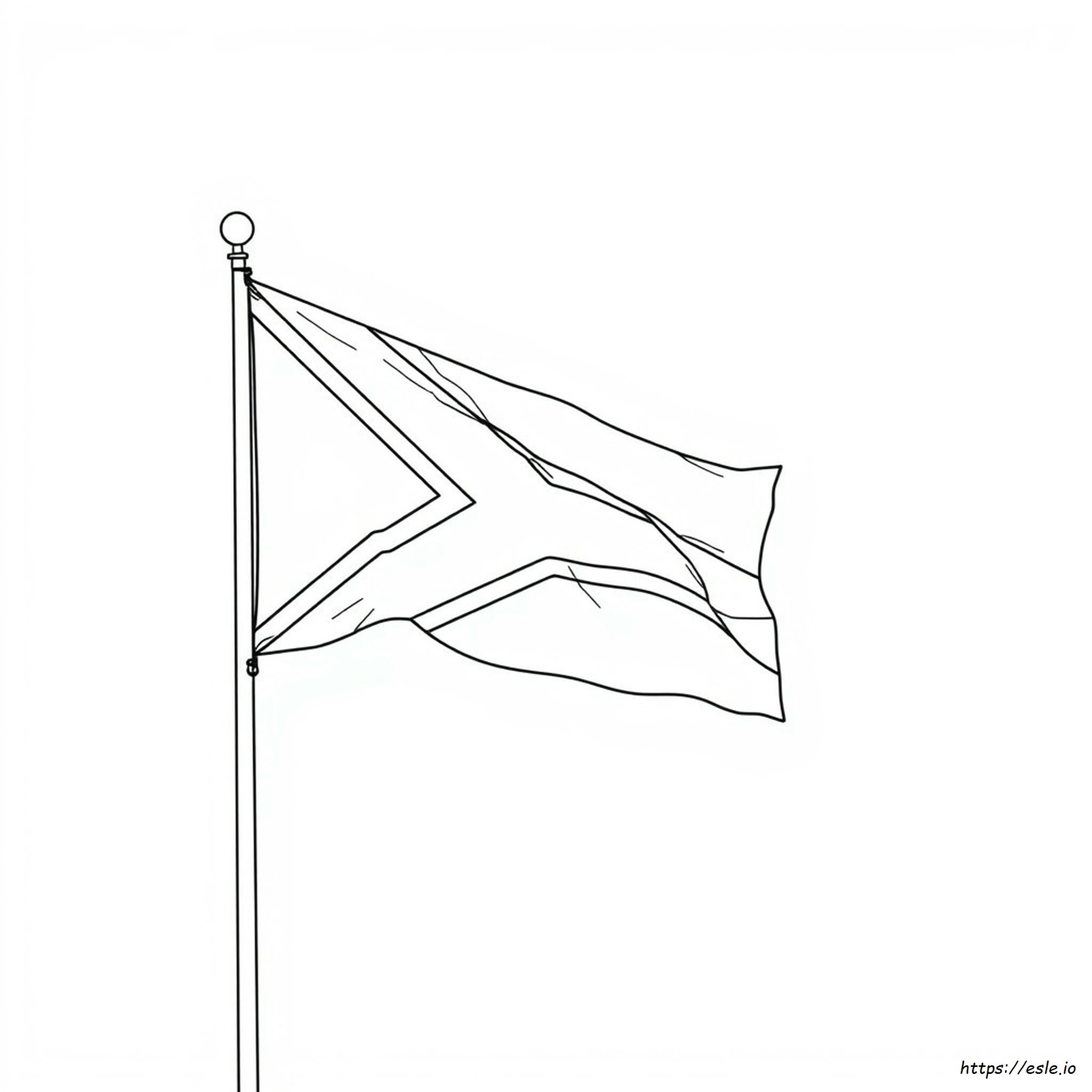 Bandera De Sudáfrica Para Colorear