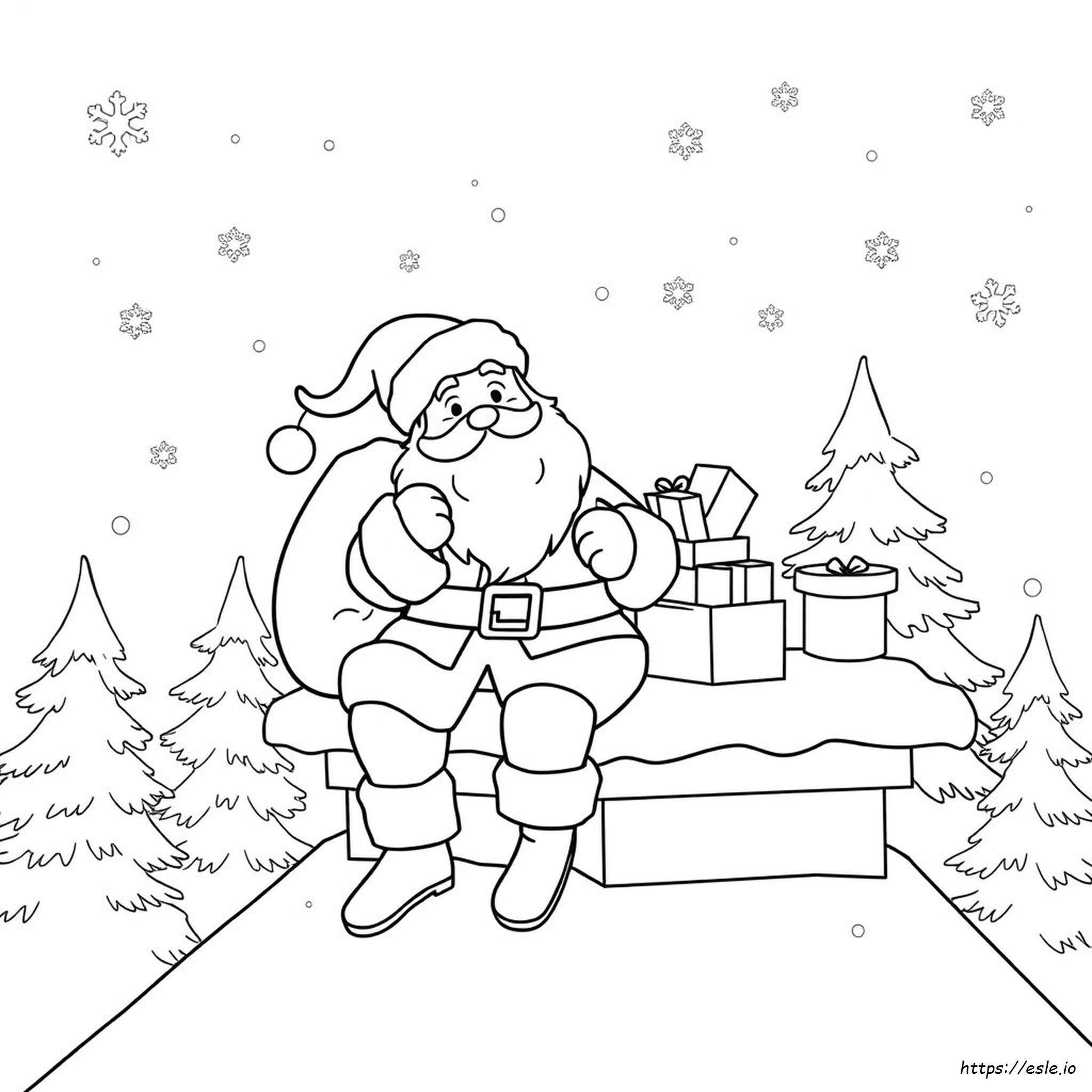 Santa Claus Coloring Page Free Printable Pdf