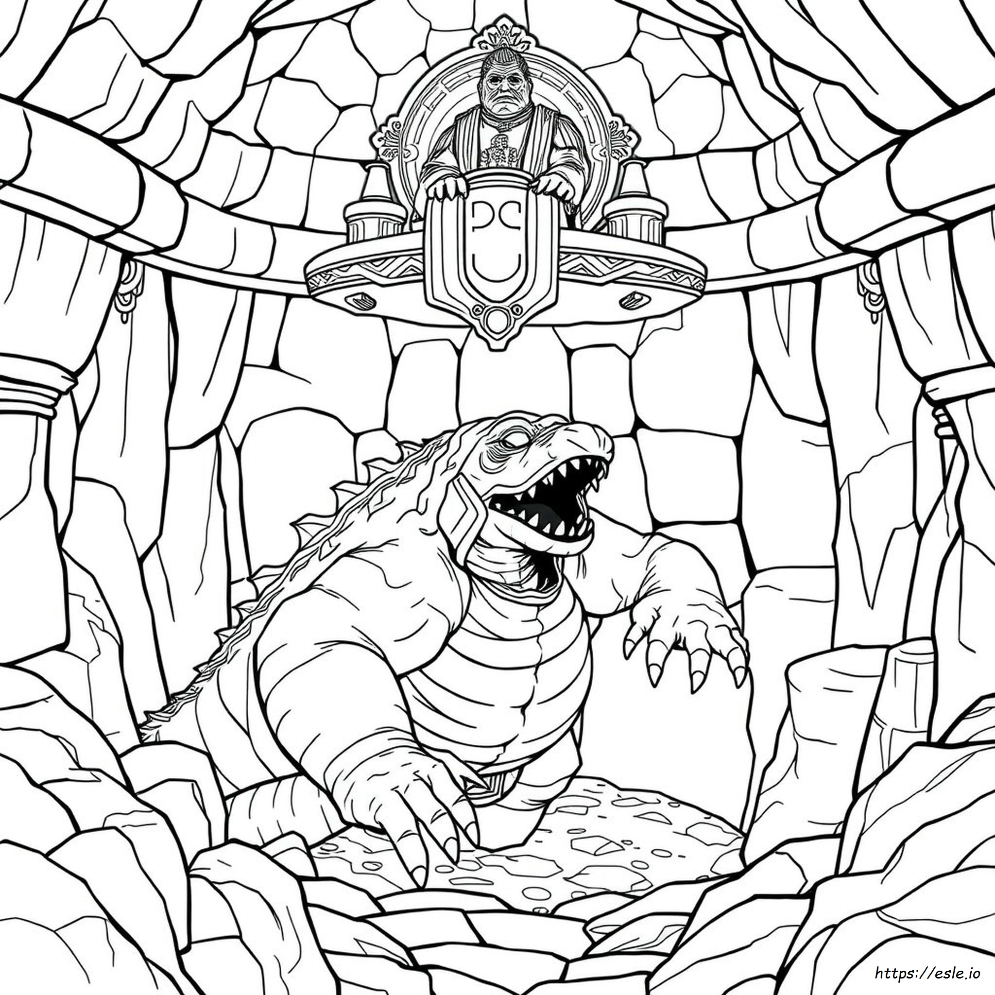 Star Wars Rancor Coloring Pages