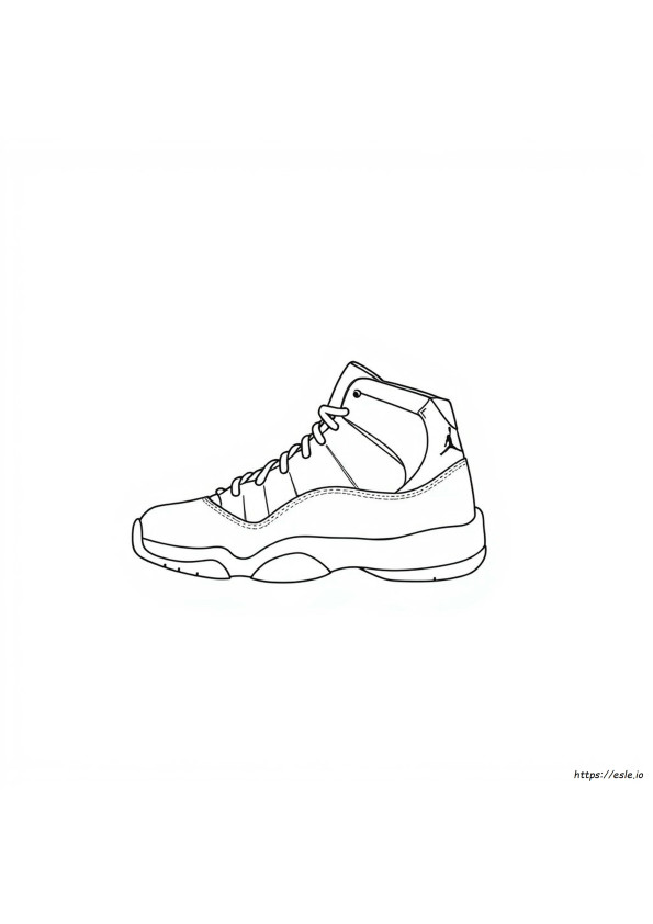 Jordan 11 Coloring Page
