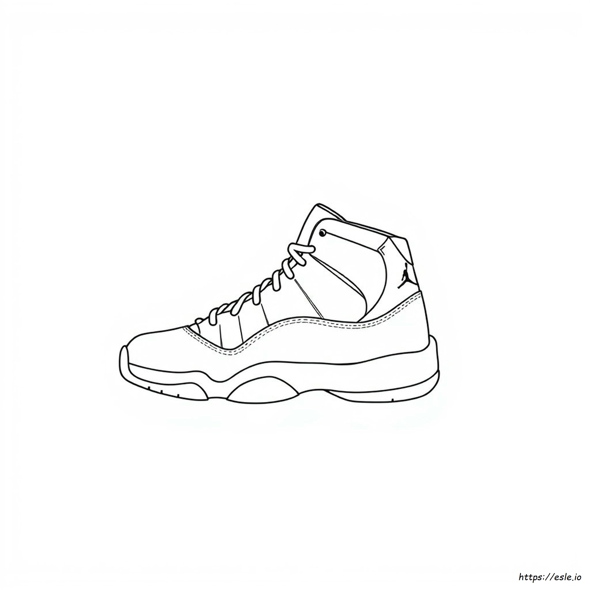 Jordan 11 Coloring Page