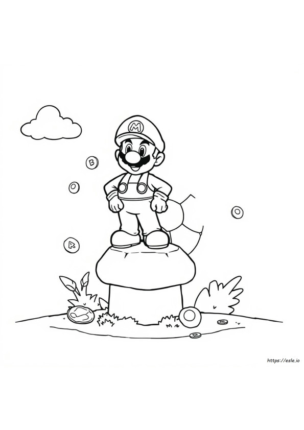 Desene De Colorat Cu Mario World
