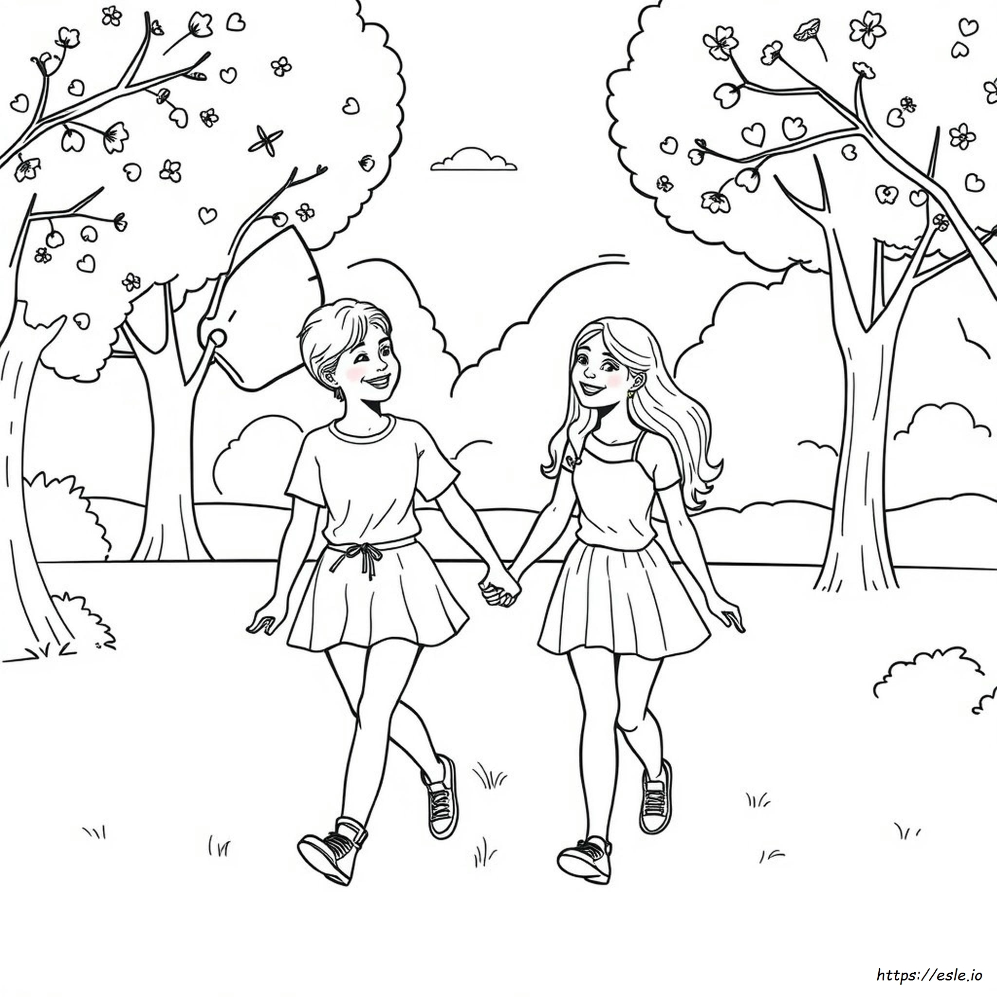 Color Your Joy Free Coloring Pages Of Two Best Friends Color Your Joy Free Coloring Pages Of Two Best Friends