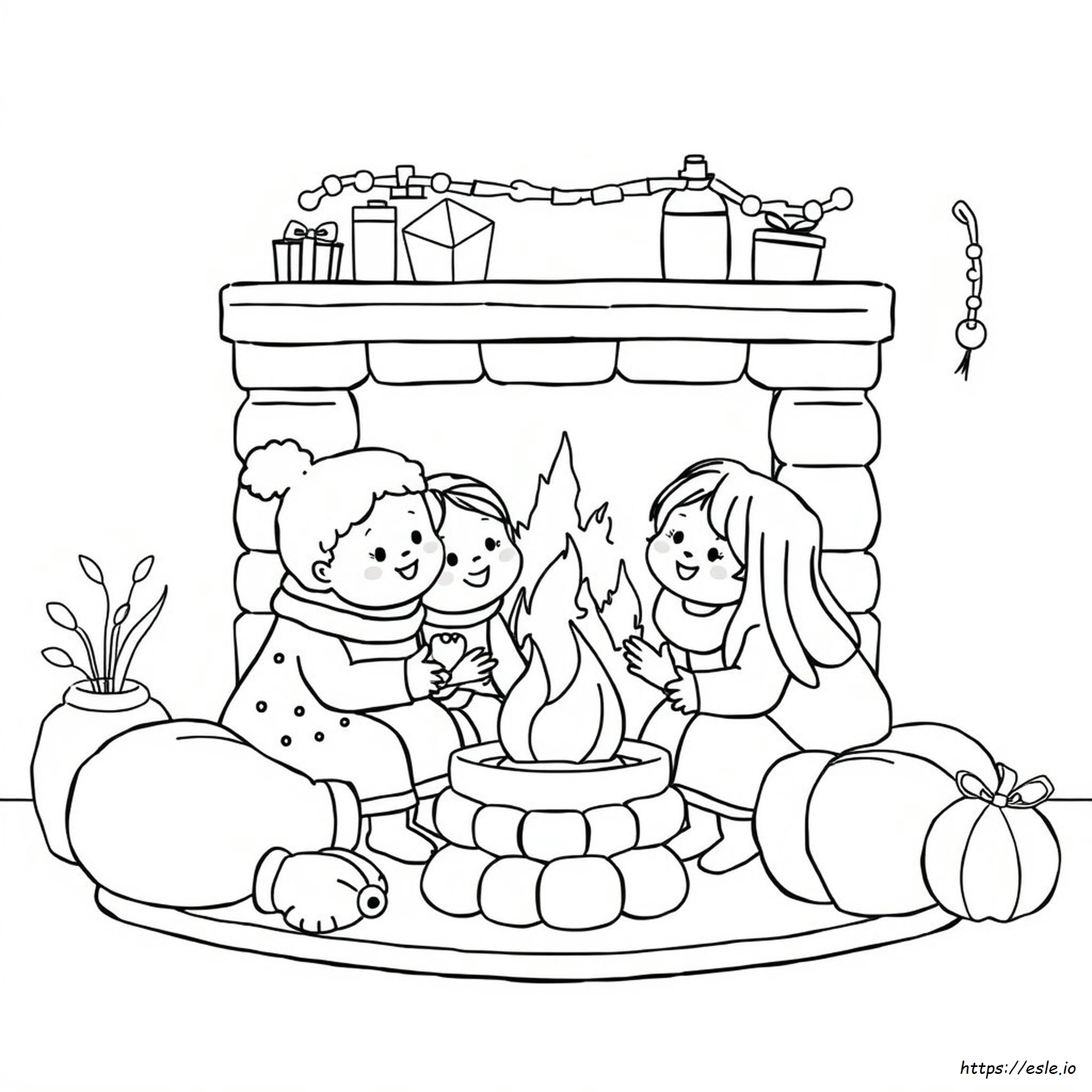 Colouring Pages Cozy Friends