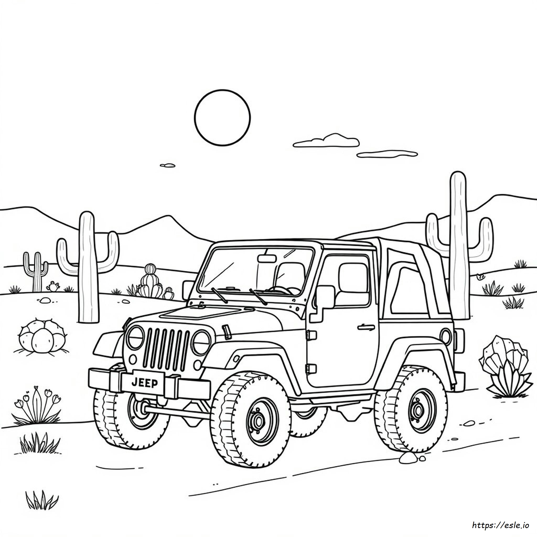 Free Coloring Pages Of Jeeps