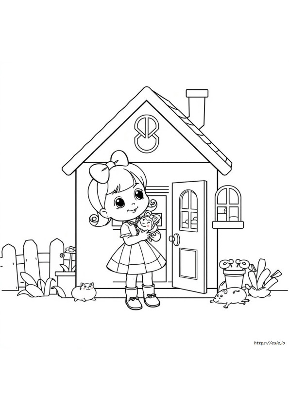 Gabby And The Dollhouse Coloring Pages