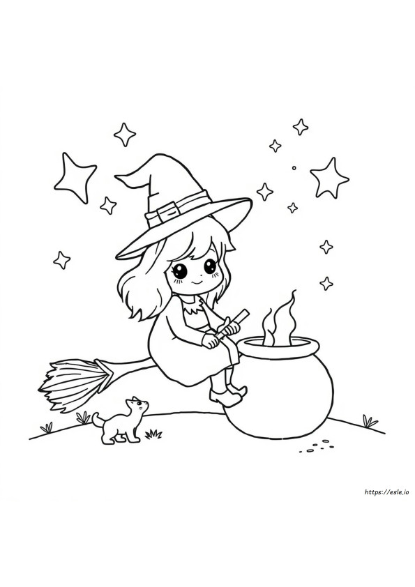 Kawaii-Noita Värityskuvat