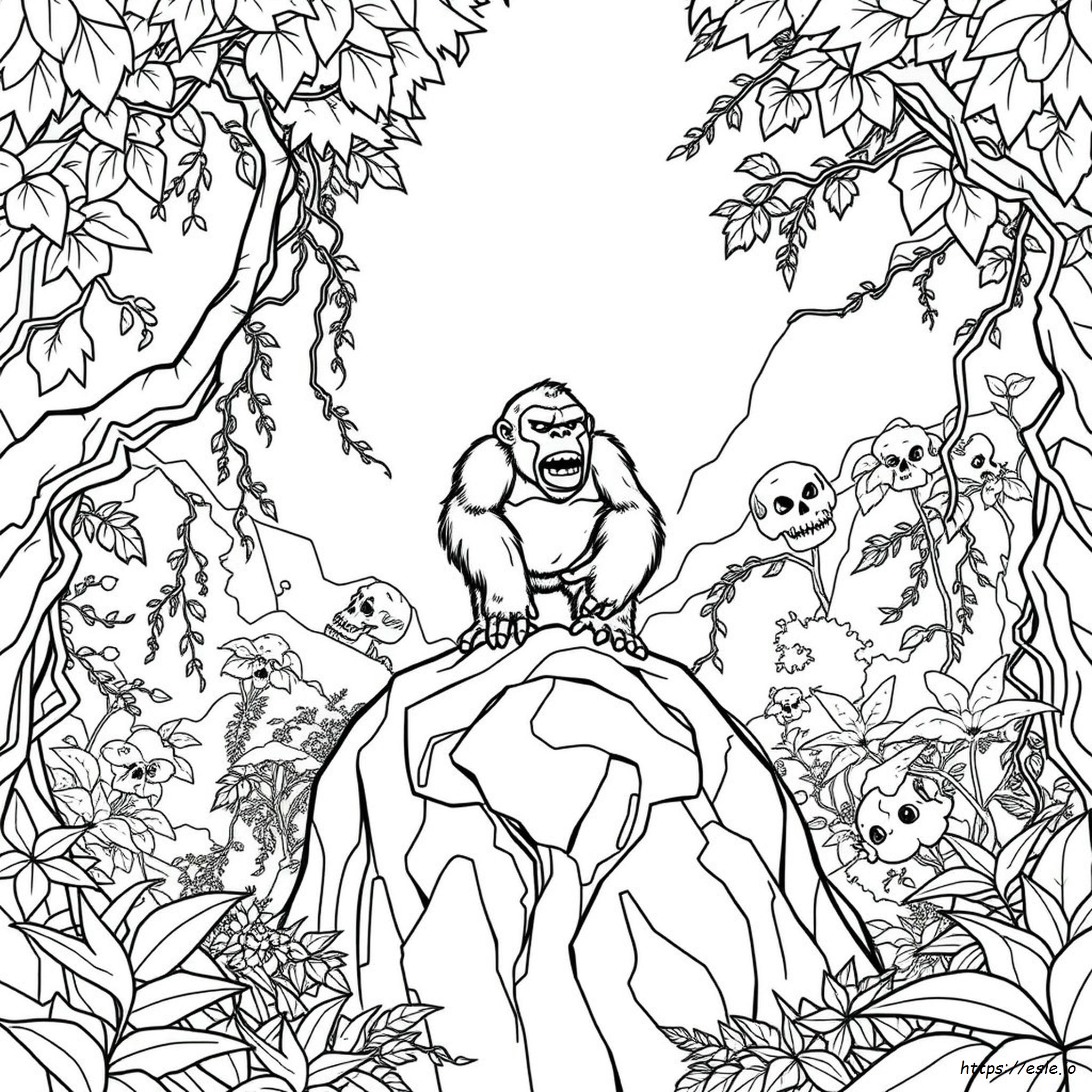 Kong Skull Island Kong Coloring Pages