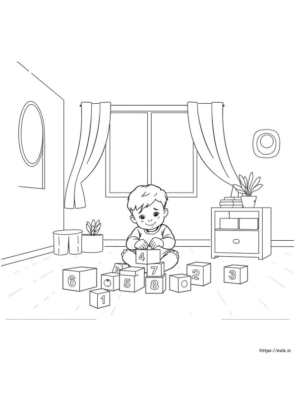 Coloring Drawing Worksheet For Nursery