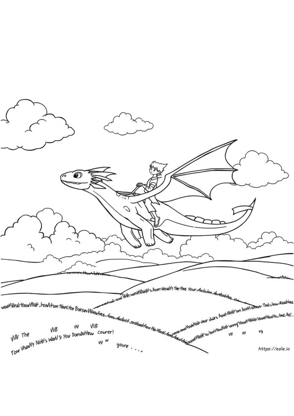 Disegni Da Colorare Di Dragon Trainer