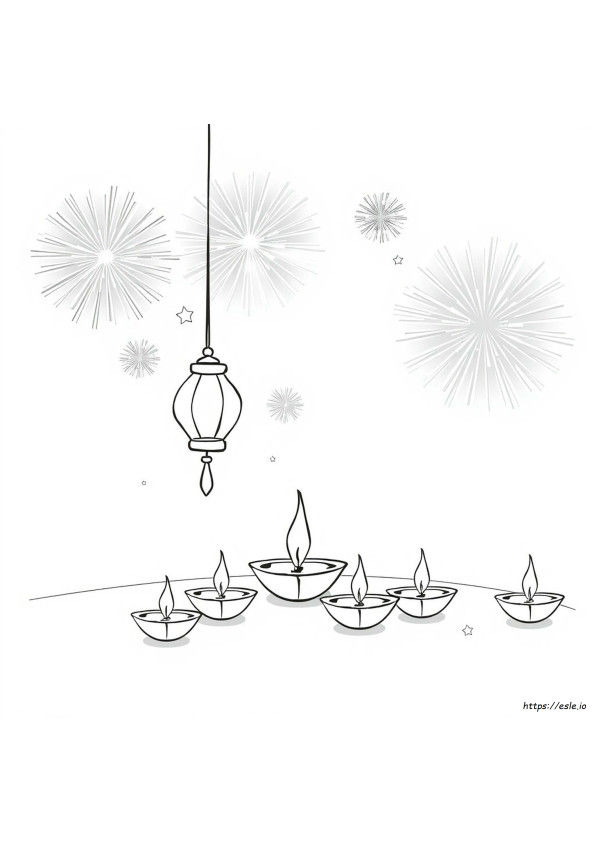 Gambar Mewarnai Diwali