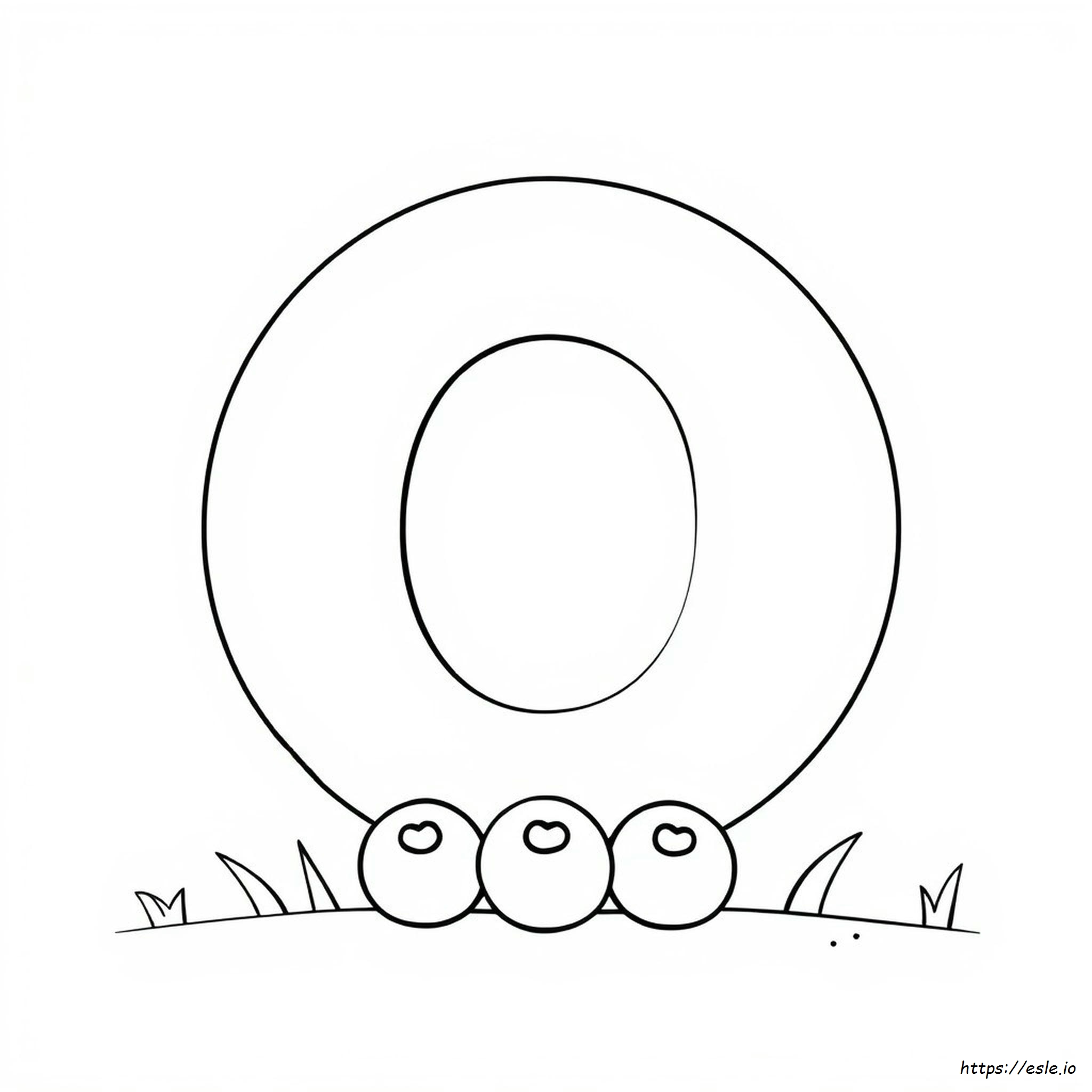 Coloriage Lettre O