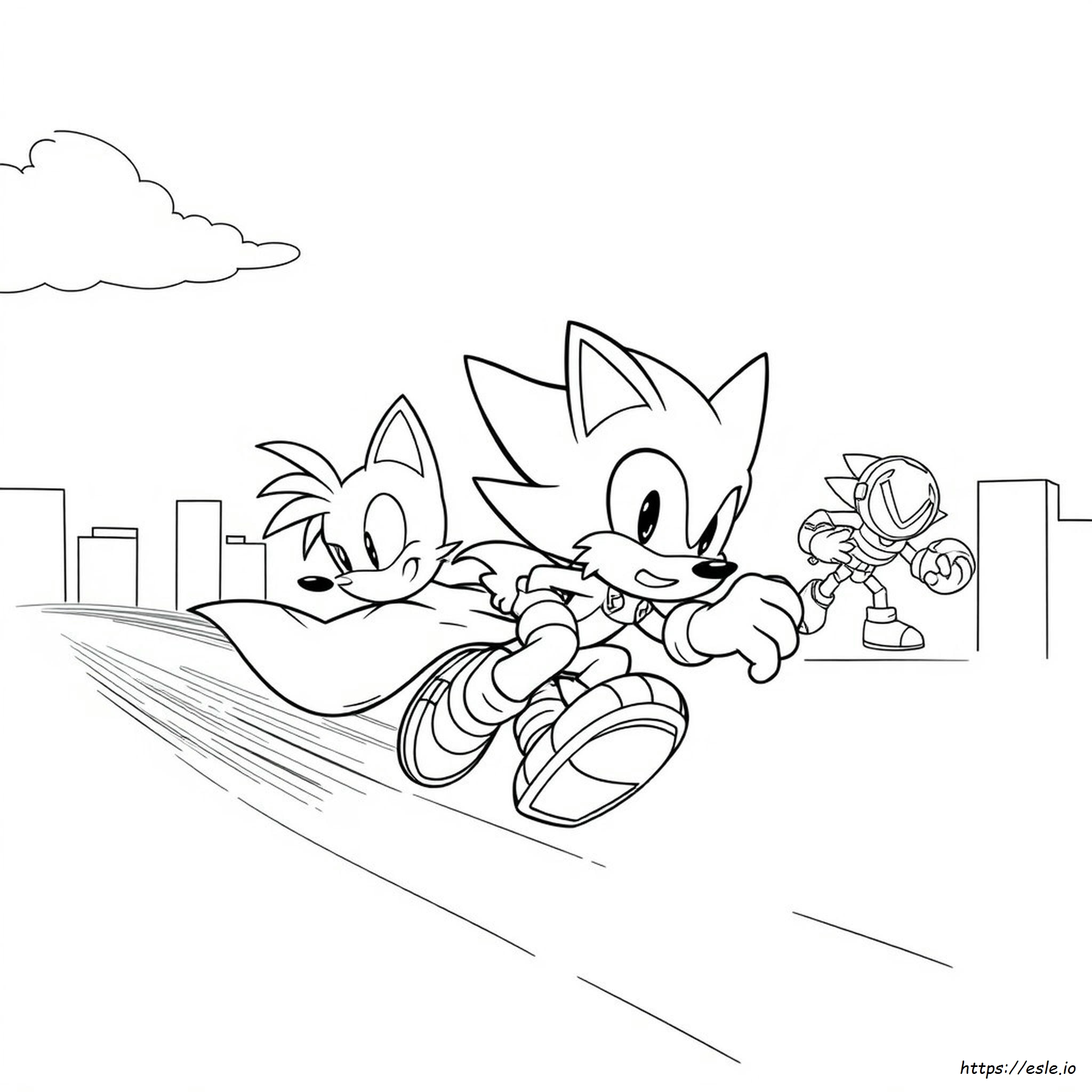 Sonic Boom Shadow Coloring Pages