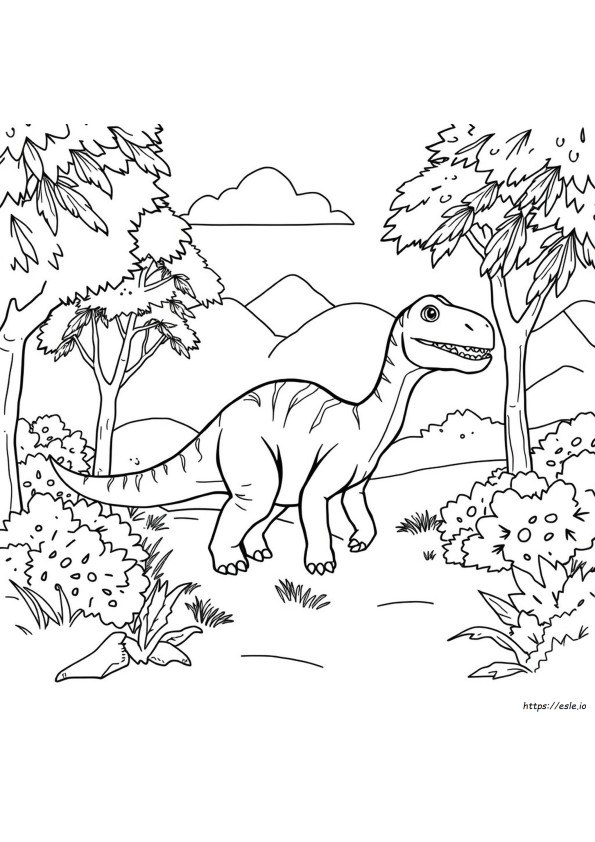 Dinosaurukset Värityskuvat
