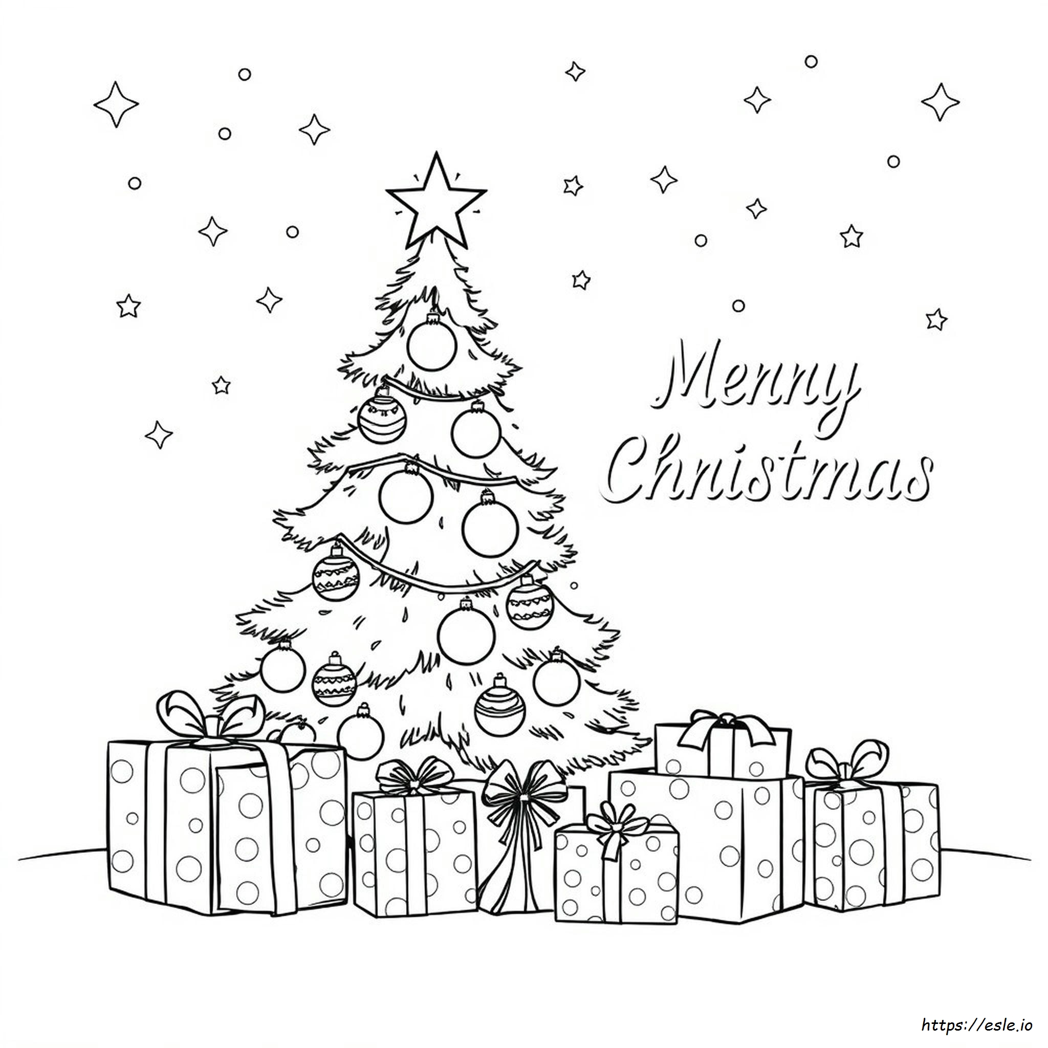 Coloriage Joyeux Noël Et Bonne Année