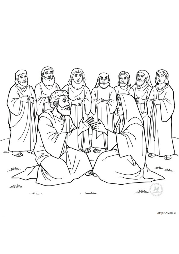 Ananias And Sapphira Coloring Page