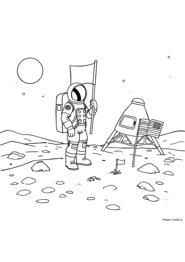 Astronaut Ausmalbilder
