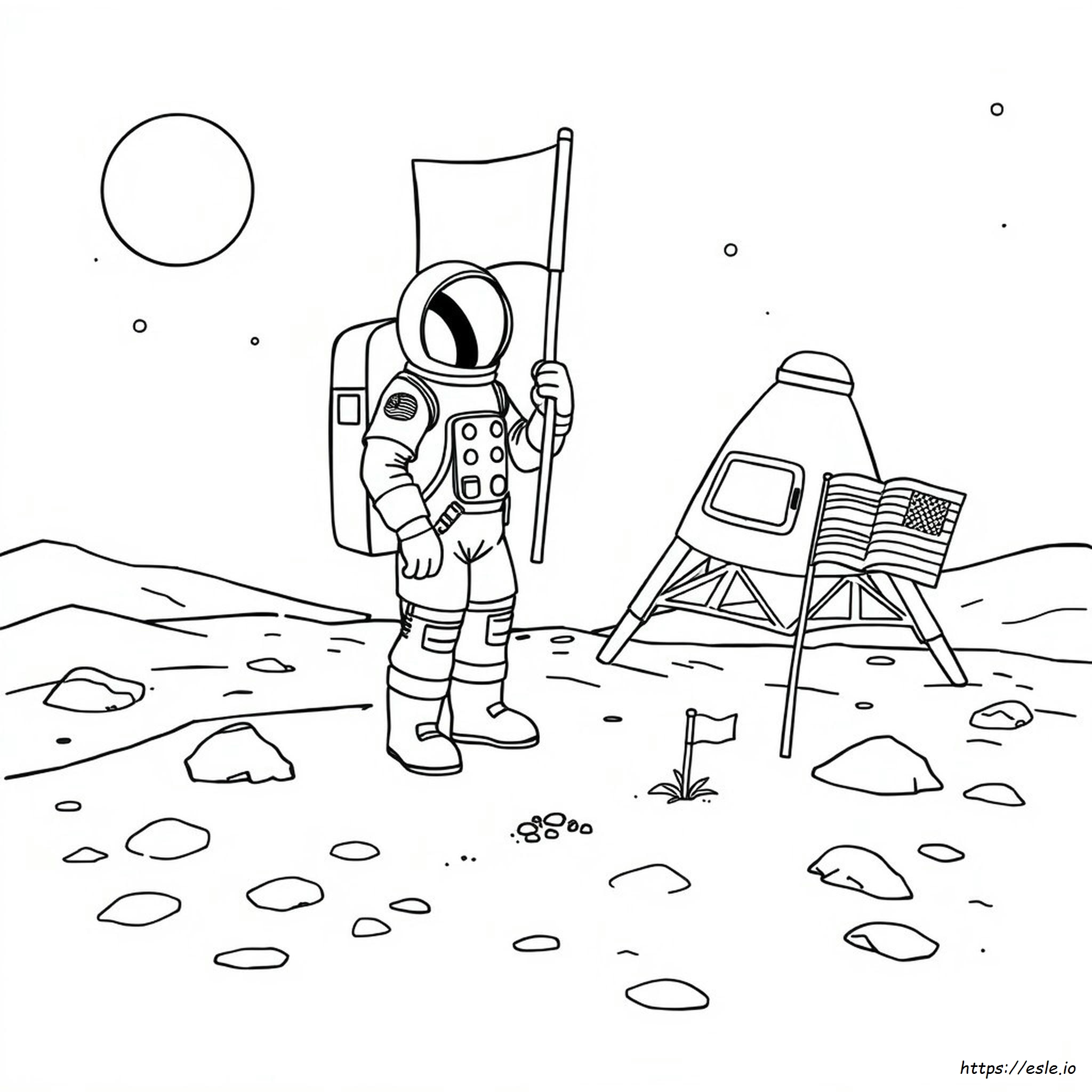 Astronauta Da Colorare