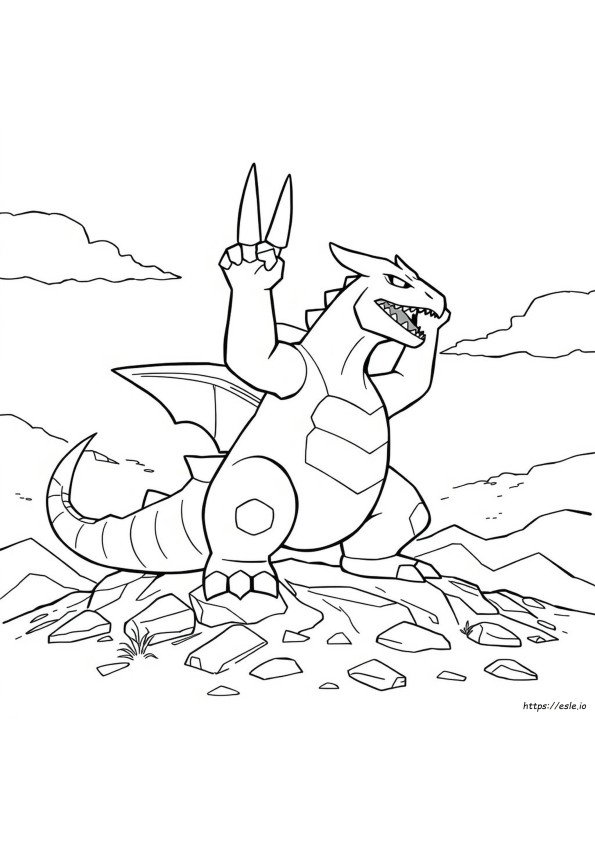 Tyranitar Da Colorare E Stampare
