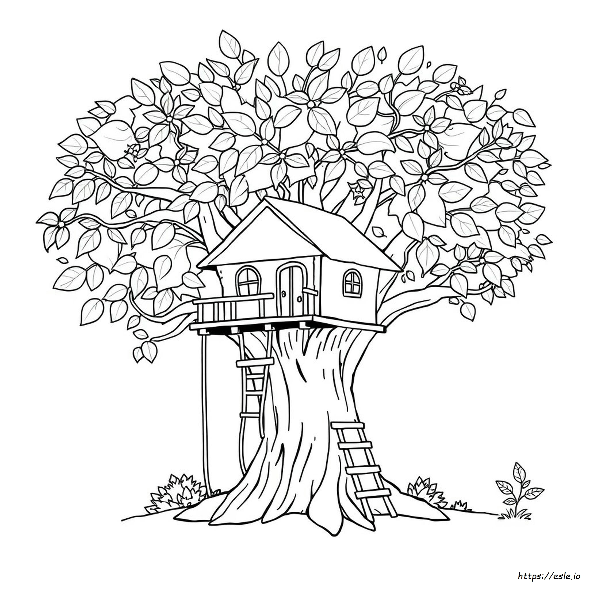 Treehouse Coloring Pictures