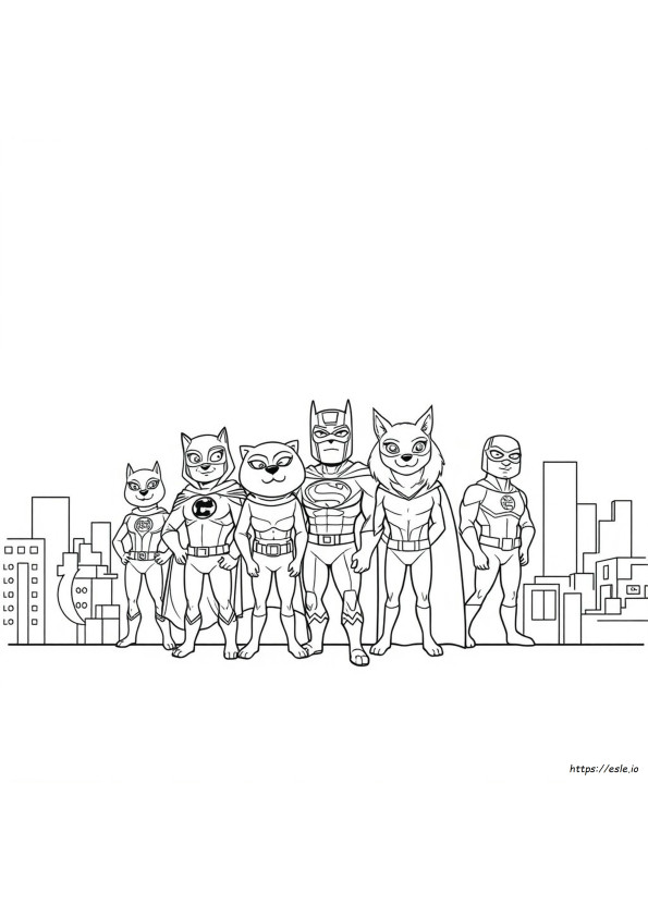 Dc League Of Super-Pets Kleurplaat