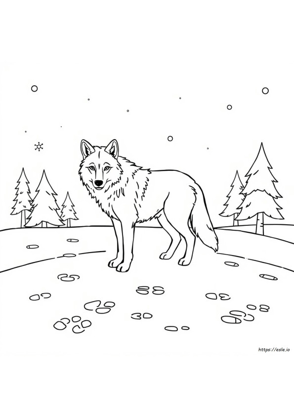 Lobo Para Colorir