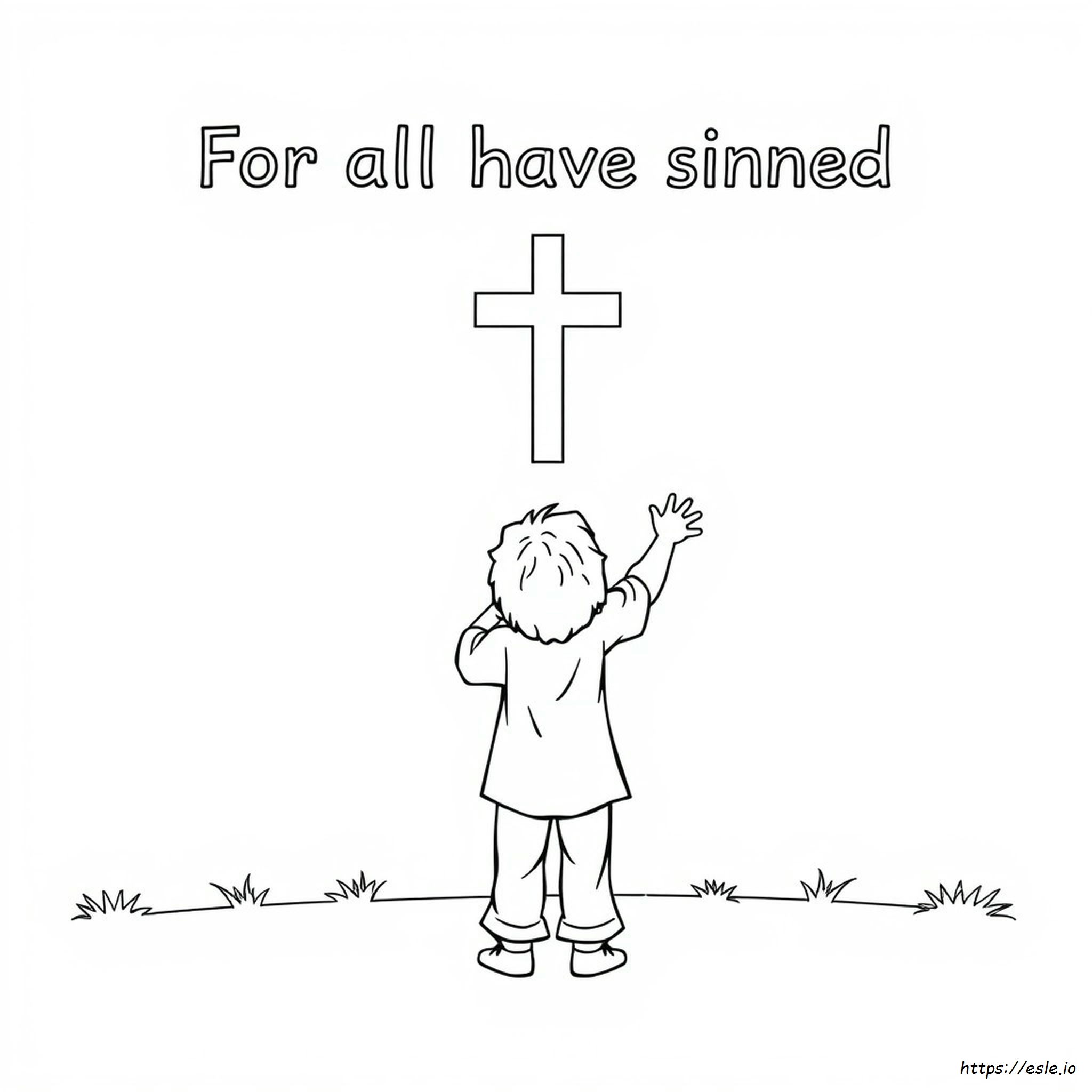For All Have Sinned Coloring Page