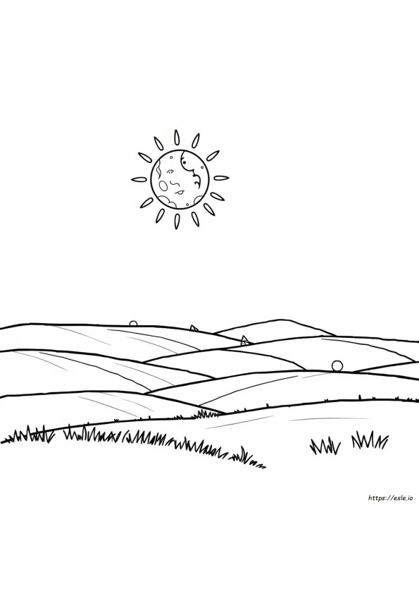 Sonne Und Mond Zeigen Ausmalbilder