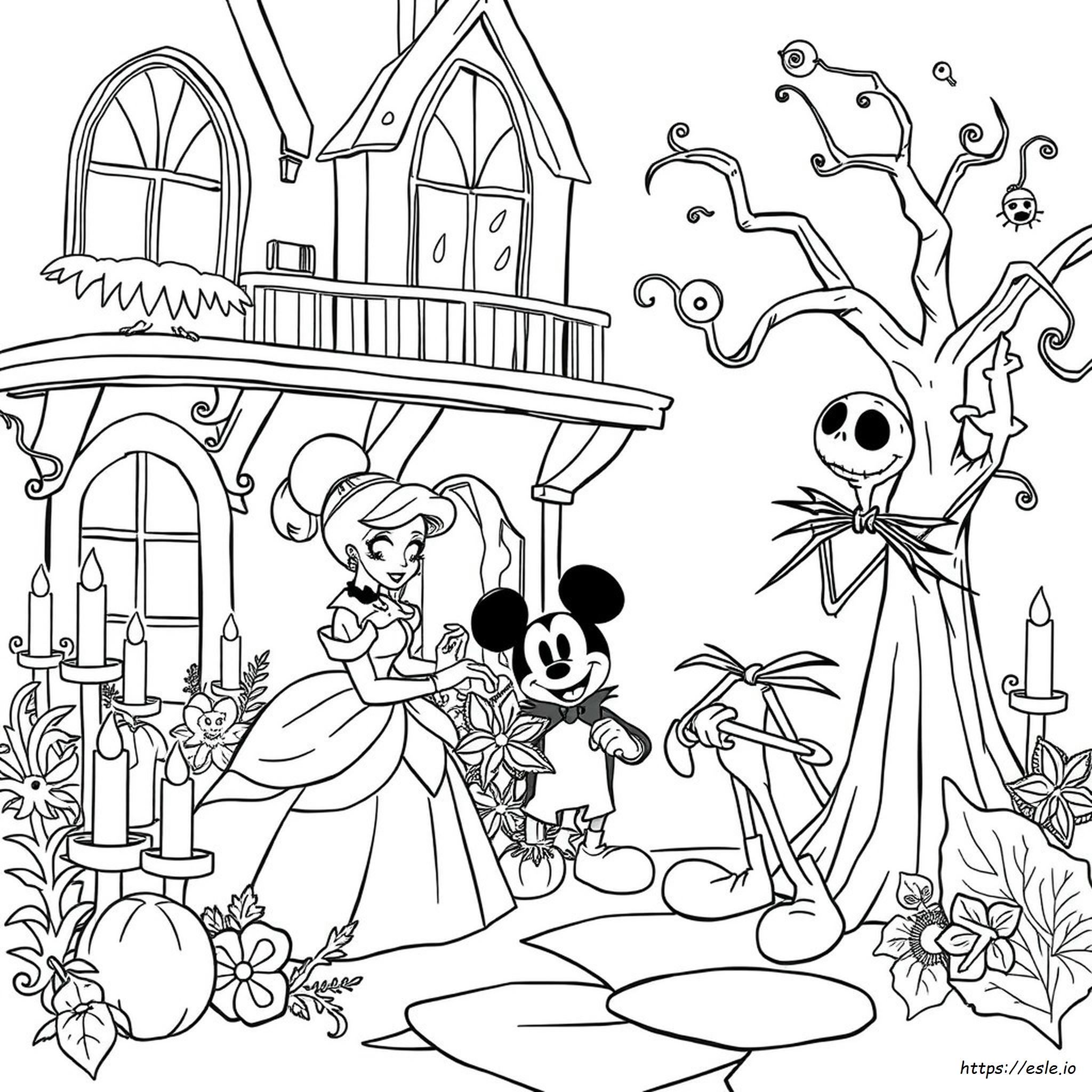 Disney Halloween Colouring Pictures